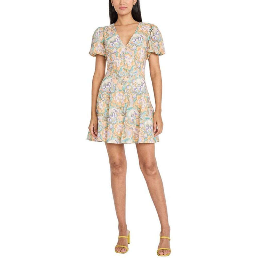 Donna Morgan Womens Mini Dress, Aqua